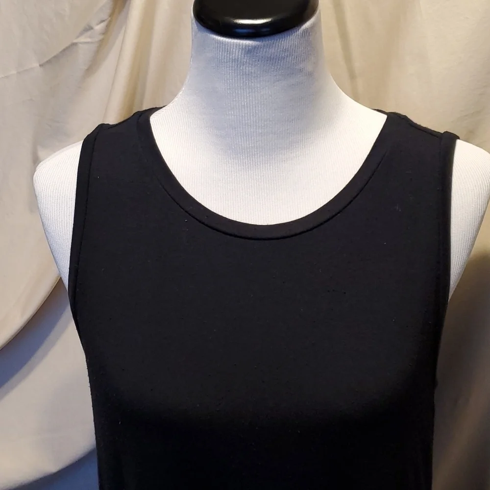 Loft Swoop Neck Tank Midi 👗 SZ Medium - Picture 3 of 10